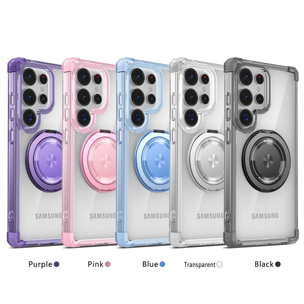 Magnetic Ring Stand Clear Case for Samsung Galaxy S26-S21 - Product View 6