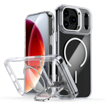 PureGuardCases Invisible Lens Stand iPhone Case – Clear MagSafe Cover