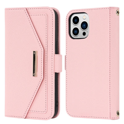 PureGuardCases Crossbody Wallet iPhone Case – Magnetic Stand Mirror Card Holder Cover
