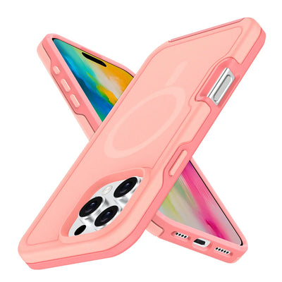 PureGuardCases Dual Layer Armor iPhone Case – MagSafe Shockproof Matte Cover