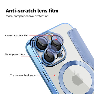 Clear Flip MagSafe Case iPhone 11-18, MagSafe ring