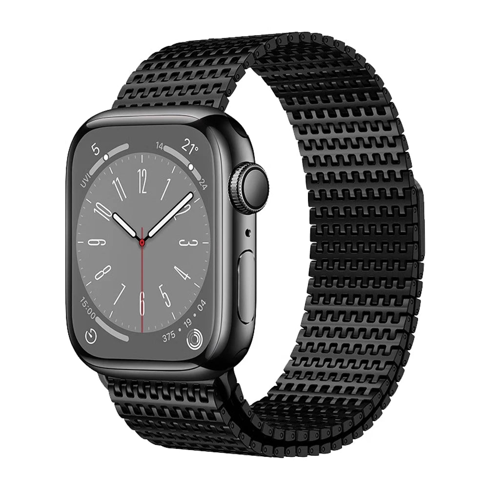Milanese Steel Band Watch 42-49, front & side view