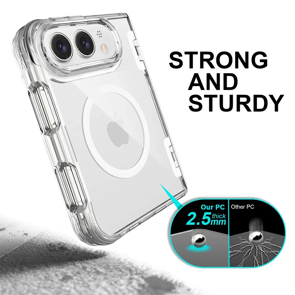 Clear MagSafe Hidden Kickstand Case for iPhone Duo - Product View 4