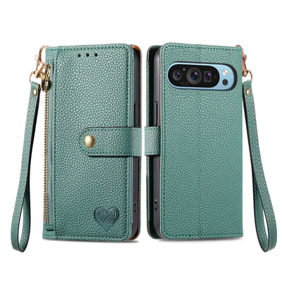Zipper Wallet Case with Wrist Strap for Google Pixel 10-6 - Product View 9