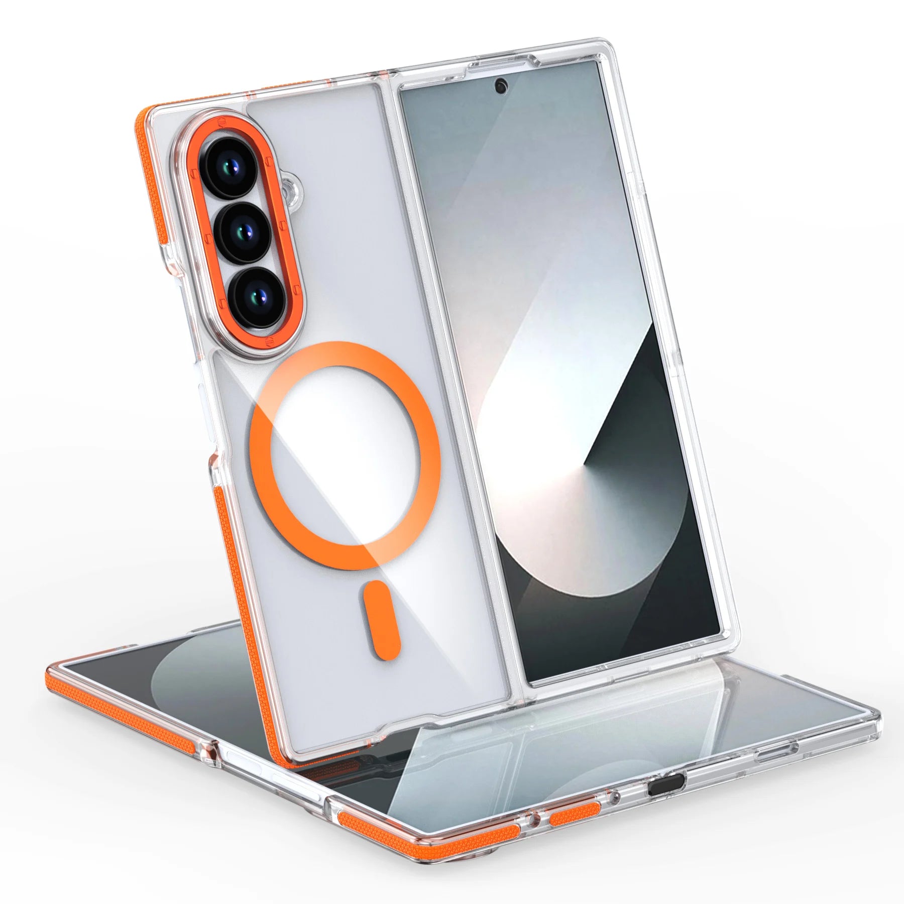 PureGuardCases Clear Magnetic Case for Samsung Galaxy Z Fold