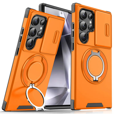 Slide Camera Cover Ring Stand Case for Samsung Galaxy S & A - Product View 8