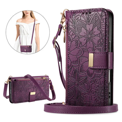 Zipper Crossbody Case iPhone 18 Pro/Max, Purple
