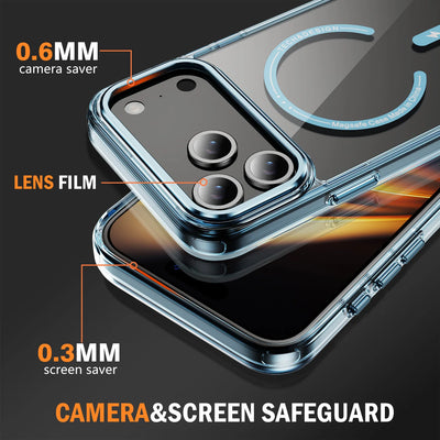 PureGuardCases Luxury Phantom HD Clear iPhone Case – MagSafe Shockproof Magnetic Cover