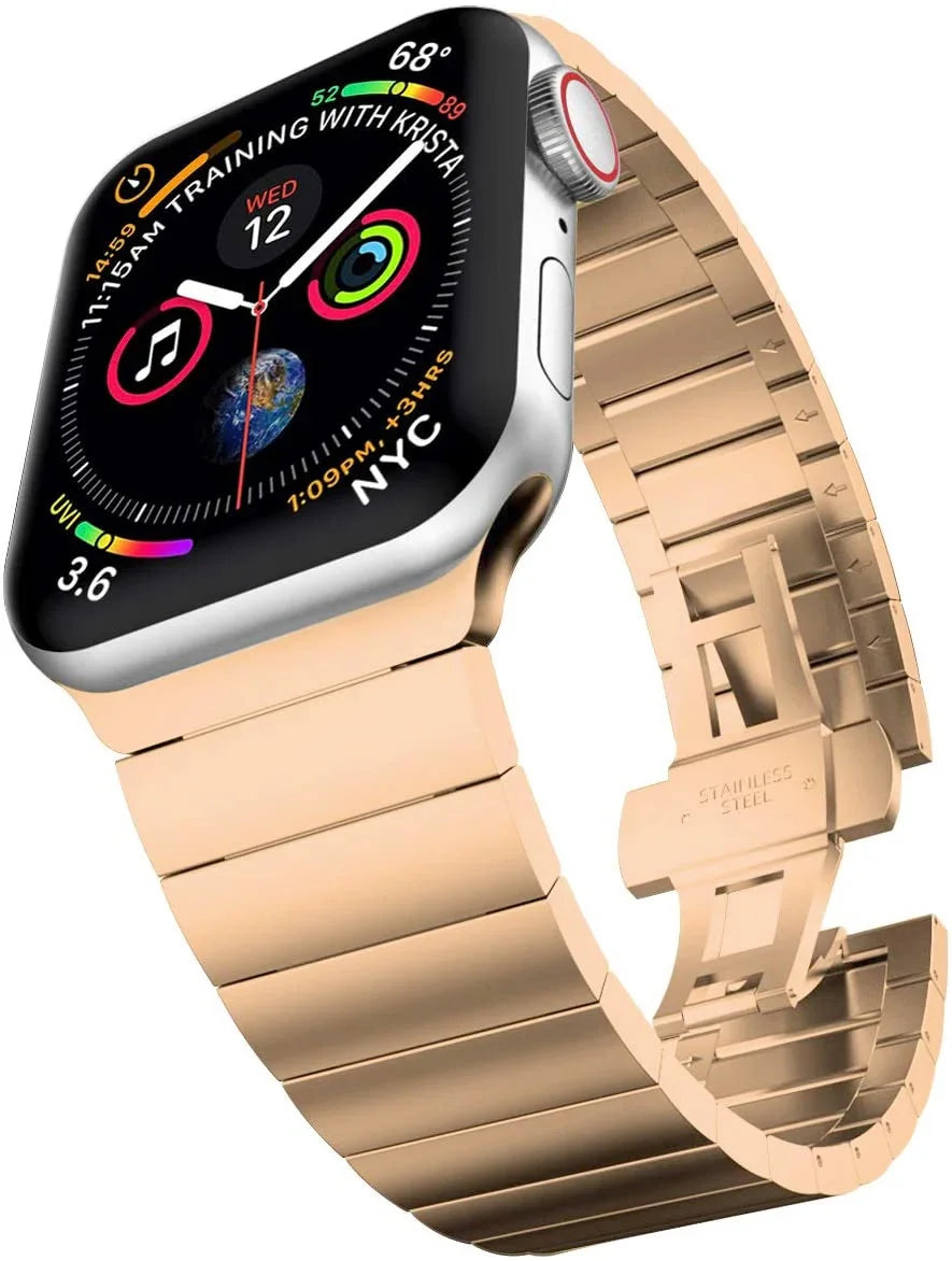 PureGuardCases Luxury Stainless Steel Band for Apple Watch