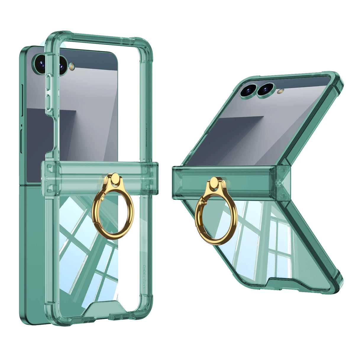 Ring Holder Hinge Clear Case for Samsung Galaxy Z Flip 7-5 - Product View 10