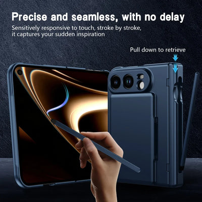 Pen Slot Card Wallet Kickstand Case for iPhone Duo - Product View 6