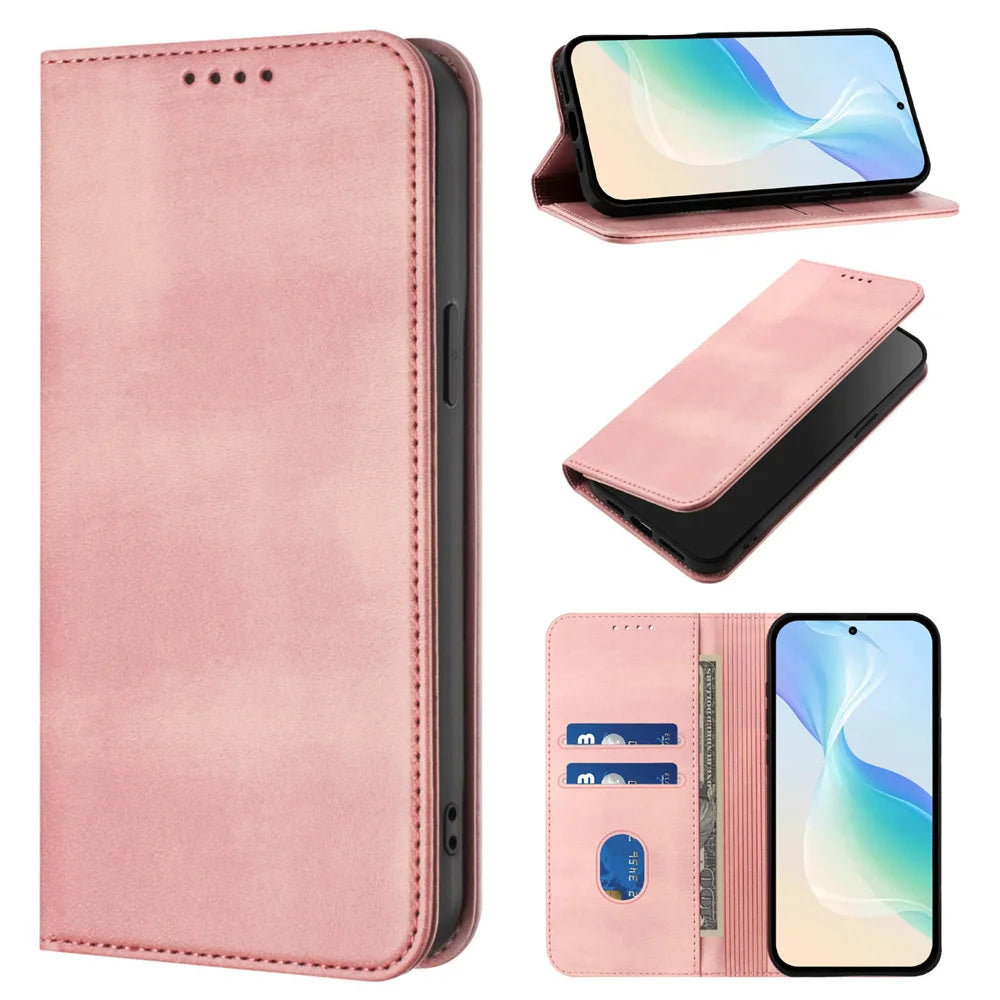 Magnetic Flip Case iPhone 11-18, Pink