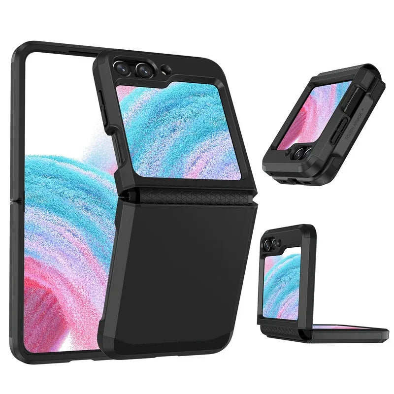 PureGuardCases Upgraded Hinge Protection Case for Samsung Galaxy Z Flip
