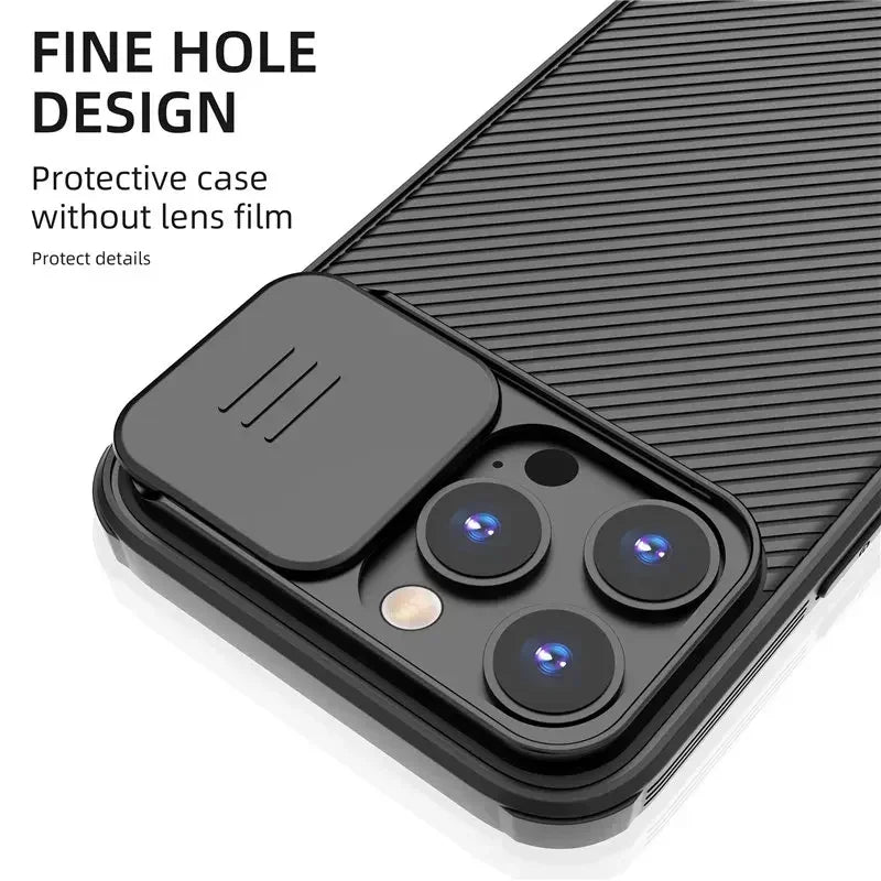 PureGuardCases Slide Camera Lens Magnetic iPhone Case – MagSafe Silicone Cover