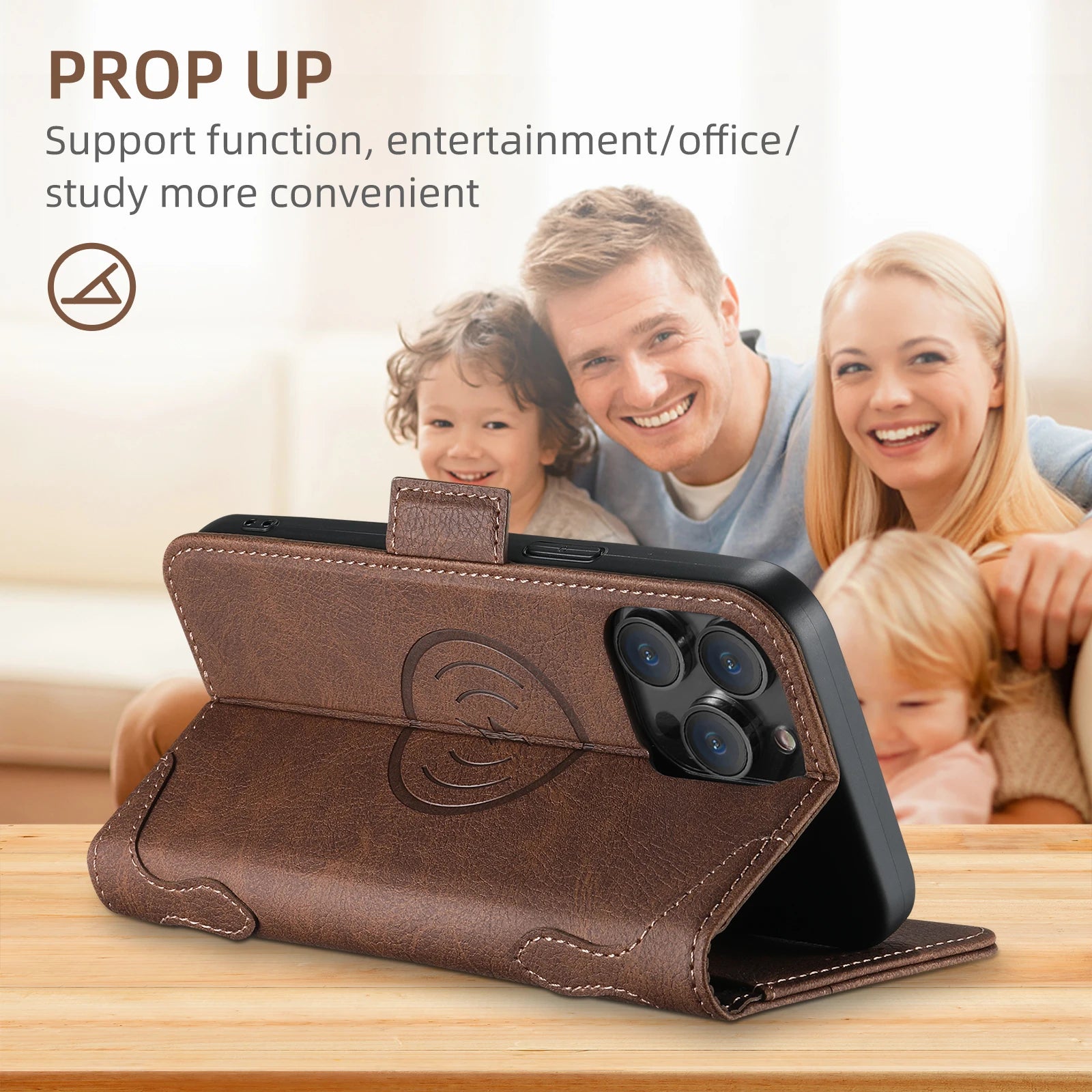 PureGuardCases Card Holder Wallet Flip iPhone Case – MagSafe Magnetic Cover