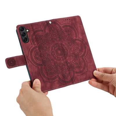 Mandala Wallet Case Galaxy S20-S26, slim profile
