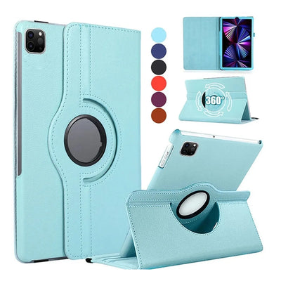 PureGuardCases 360° Rotating Leather Stand Case for iPad
