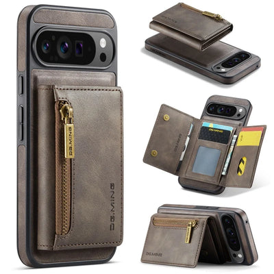 PureGuardCases 2-in-1 Magnetic Leather Wallet Case for Google Pixel