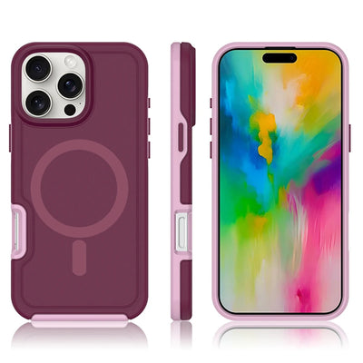 PureGuardCases Dual Layer Armor iPhone Case – MagSafe Shockproof Matte Cover