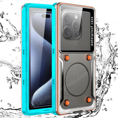 PureGuardCases IP68 Waterproof Phone Pouch for Phones Up to 6.9"