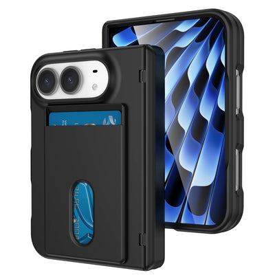 Card Slot Hinge Case for iPhone Duo, Skin-Feel Frosted - Product View 12