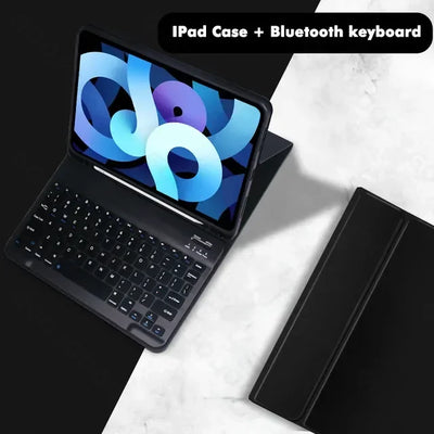 PureGuardCases Colorful Bluetooth Keyboard Case for iPad
