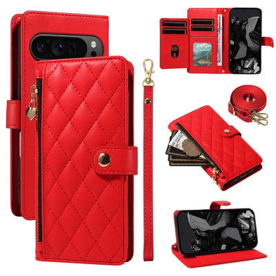 PureGuardCases Crossbody Leather Wallet Case for Google Pixel