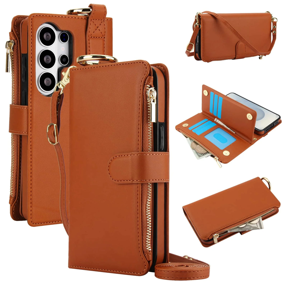 RFID Zipper Case Galaxy S26, front & back