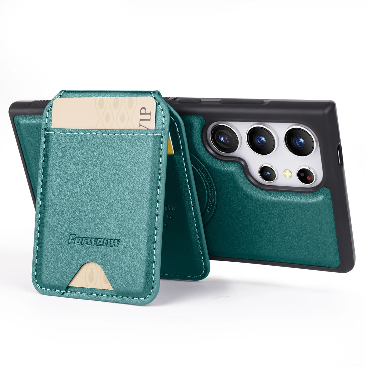2-in-1 Detachable MagSafe Magnetic Card Holder Leather Case for Samsung Galaxy S26 Ultra, S26 Plus, S26 & A Series - image 4