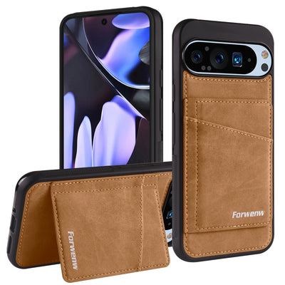 PureGuardCases Business Magnetic Leather Wallet Case for Google Pixel