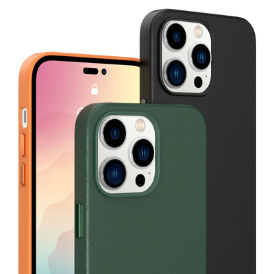 PureGuardCases Premium Leather iPhone Case – MagSafe Shockproof Cover