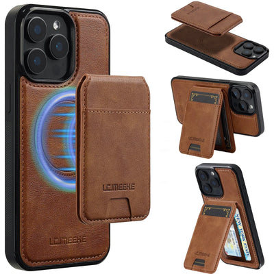 2-in-1 Detachable MagSafe Leather Flip Wallet Case for iPhone 11-18 - Product View 8