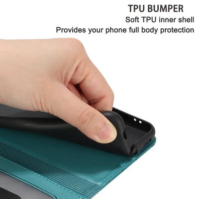Cat Embossed Wallet Case iPhone 11-18, bezel view