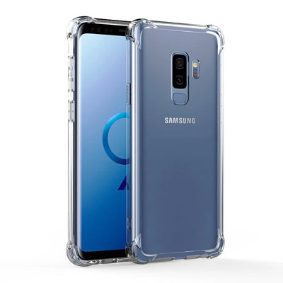 PureGuardCases Clear Shockproof TPU Case for Samsung Galaxy