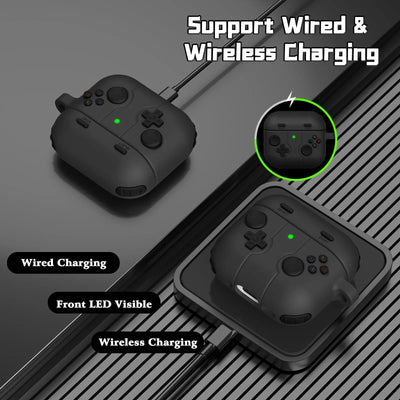 PureGuardCases Classic Game Silicone Case for AirPods 4