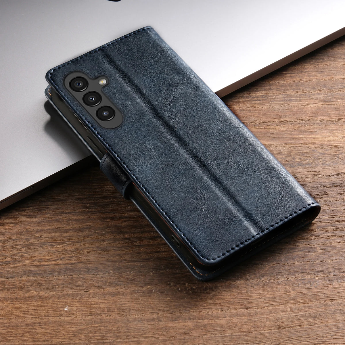 Classic Magnetic Leather Flip Wallet Case for Samsung Galaxy A Series - Product View 10