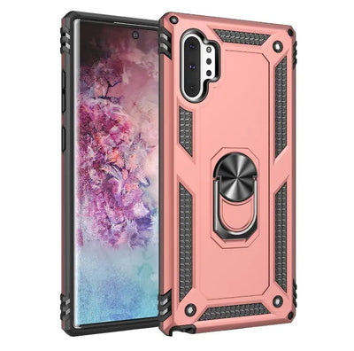 PureGuardCases Military Armor Ring Kickstand Case for Samsung Galaxy Note 10