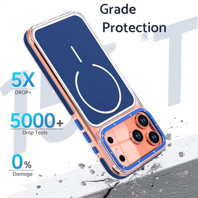 PureGuardCases Luxury Two-Tone Clear iPhone Case – Strong Magnetic MagSafe Cover