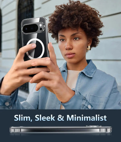 PureGuardCases Clear Magnetic Armor Case for Google Pixel