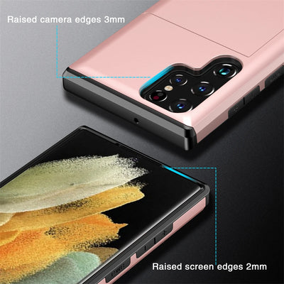 Slide Card Holder Case for Samsung Galaxy S25-S10 & Note - Product View 5