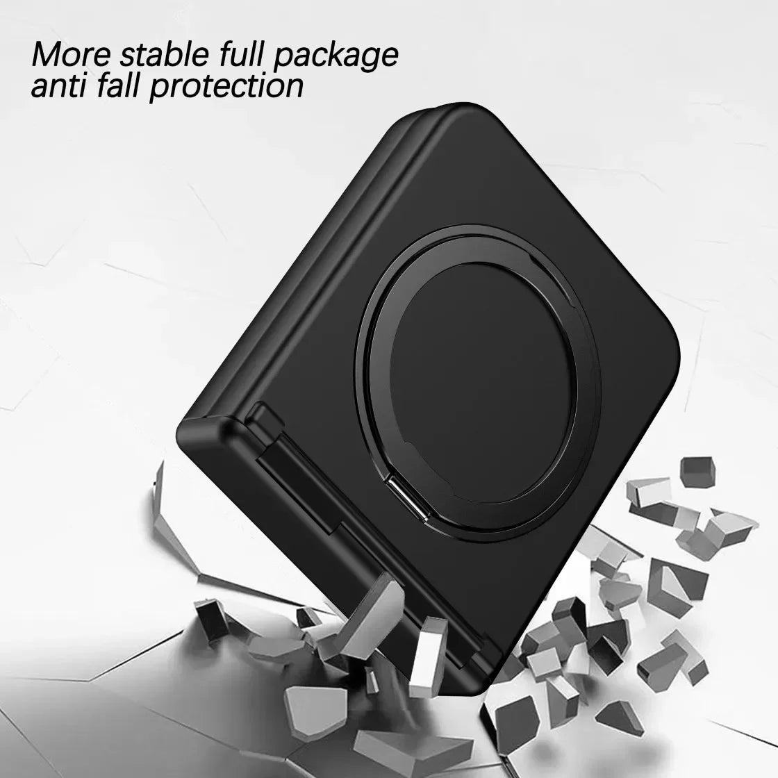 PureGuardCases Magnetic Armor Case with Hinge Protection for Samsung Galaxy Z Flip