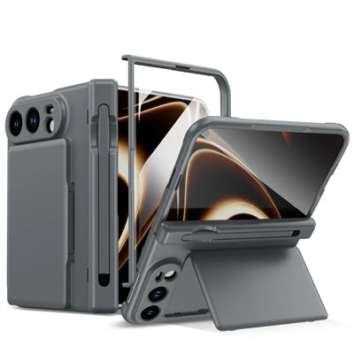 Pen Slot Card Wallet Kickstand Case for iPhone Duo - Product View 8