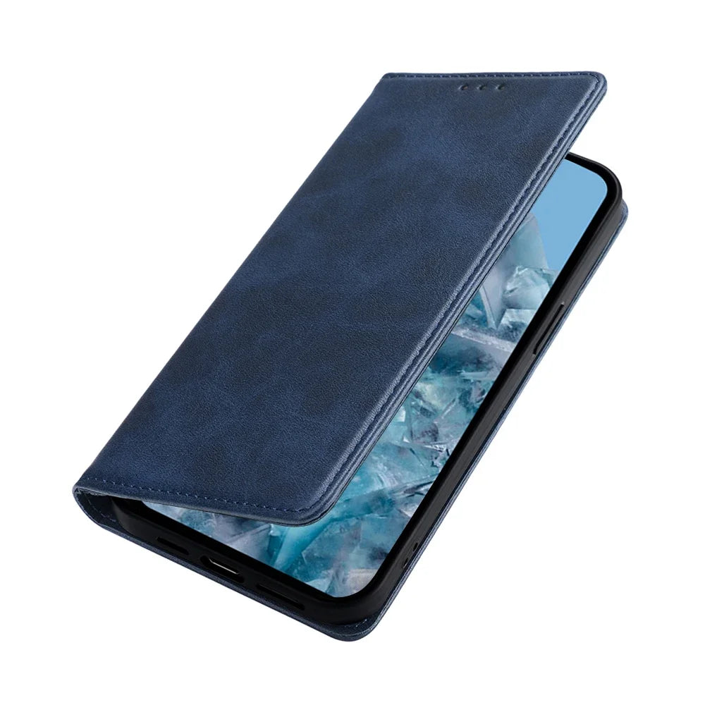 PureGuardCases Magnetic Leather Wallet Case for Google Pixel