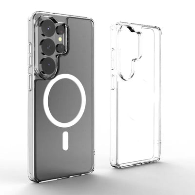 Clear Magnetic Armor Case Galaxy S20-S26, Clear