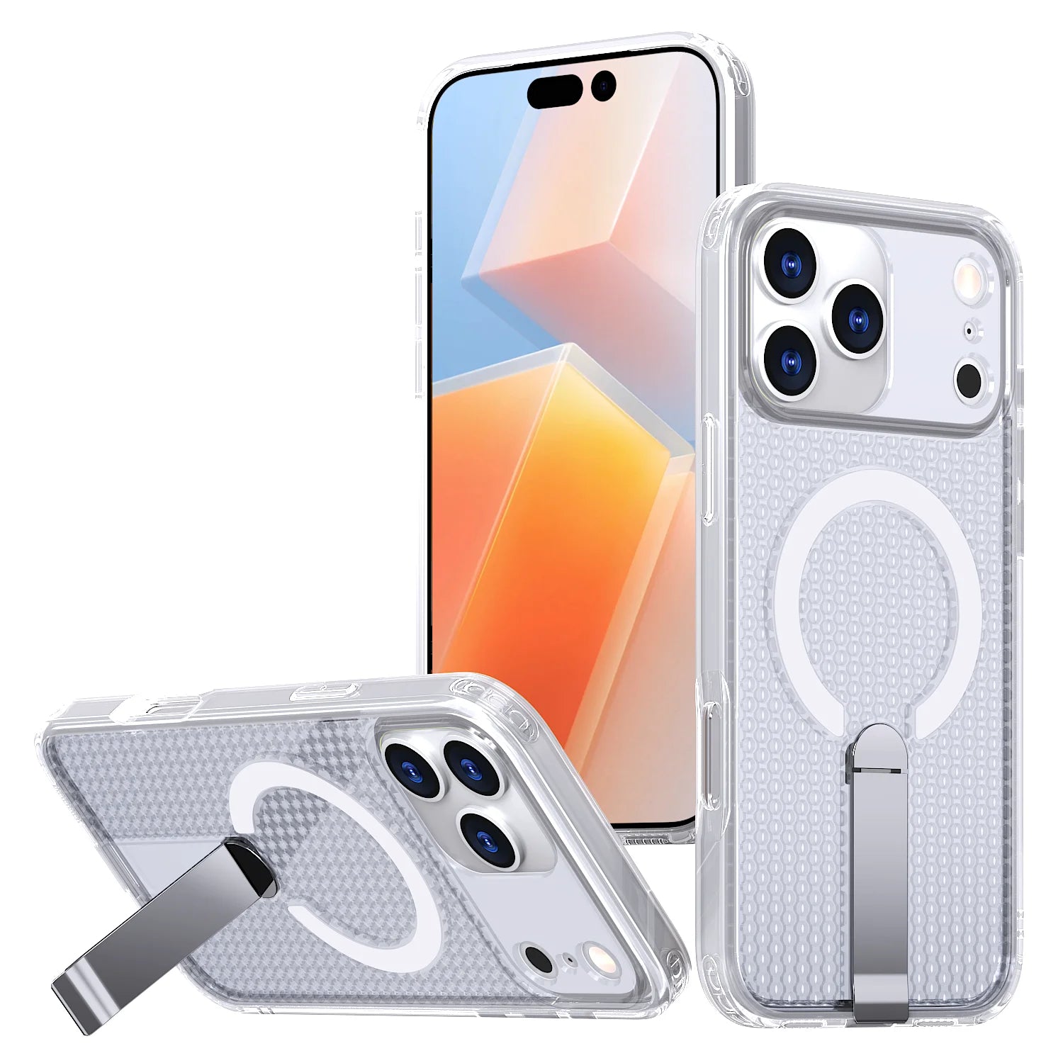 PureGuardCases Breathable Cooling Stand iPhone Case – MagSafe Rugged Magnetic Cover