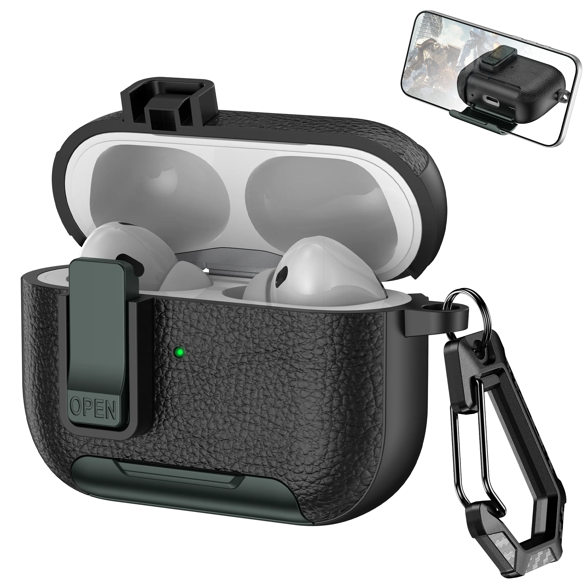 PureGuardCases Phone Stand Shockproof Case for AirPods