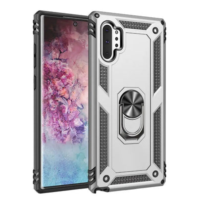 PureGuardCases Military Armor Ring Kickstand Case for Samsung Galaxy Note 10