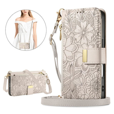 Zipper Crossbody Case iPhone 18 Pro/Max, Beige