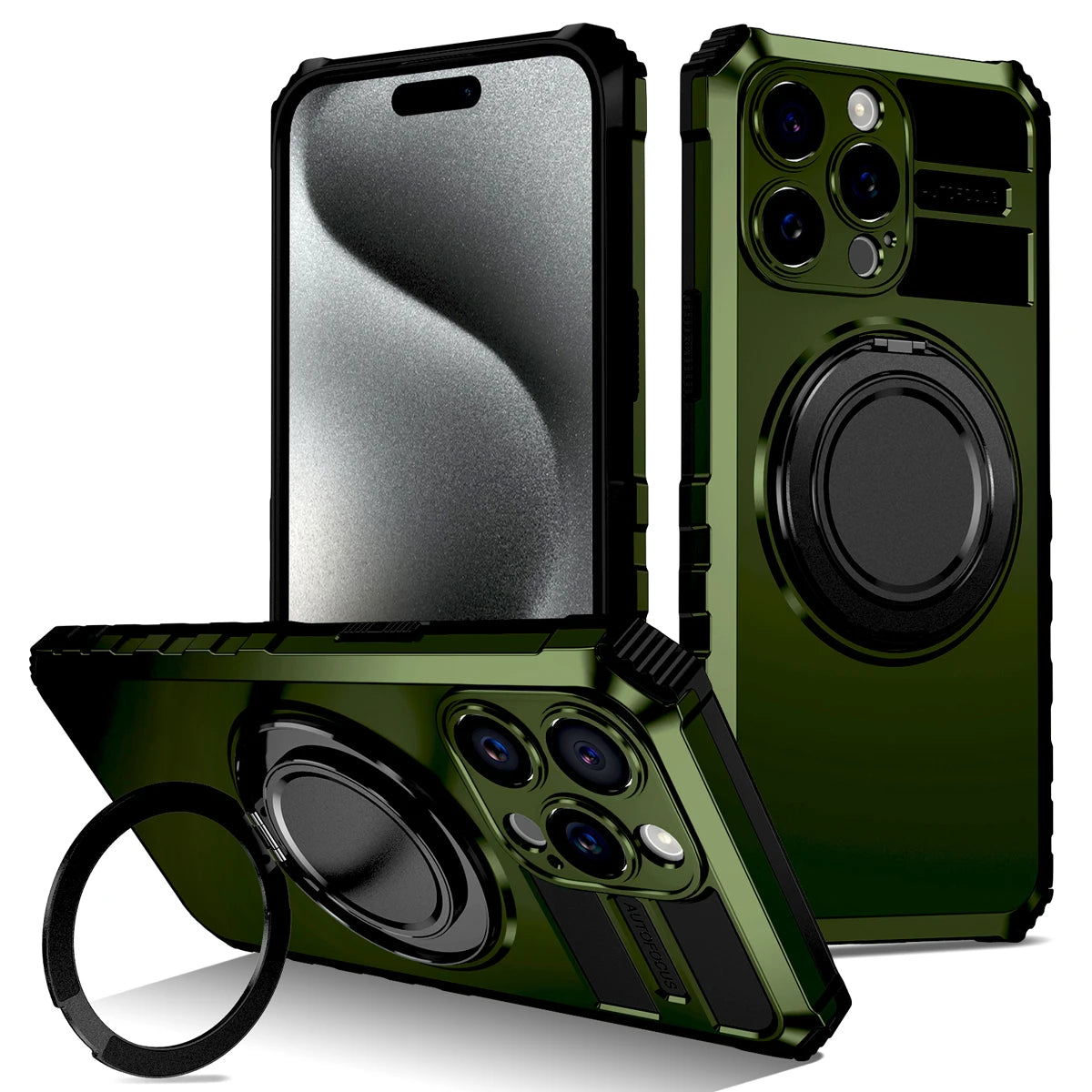 PureGuardCases Luxury Shockproof Armor iPhone Case – MagSafe Magnetic Protective Cover