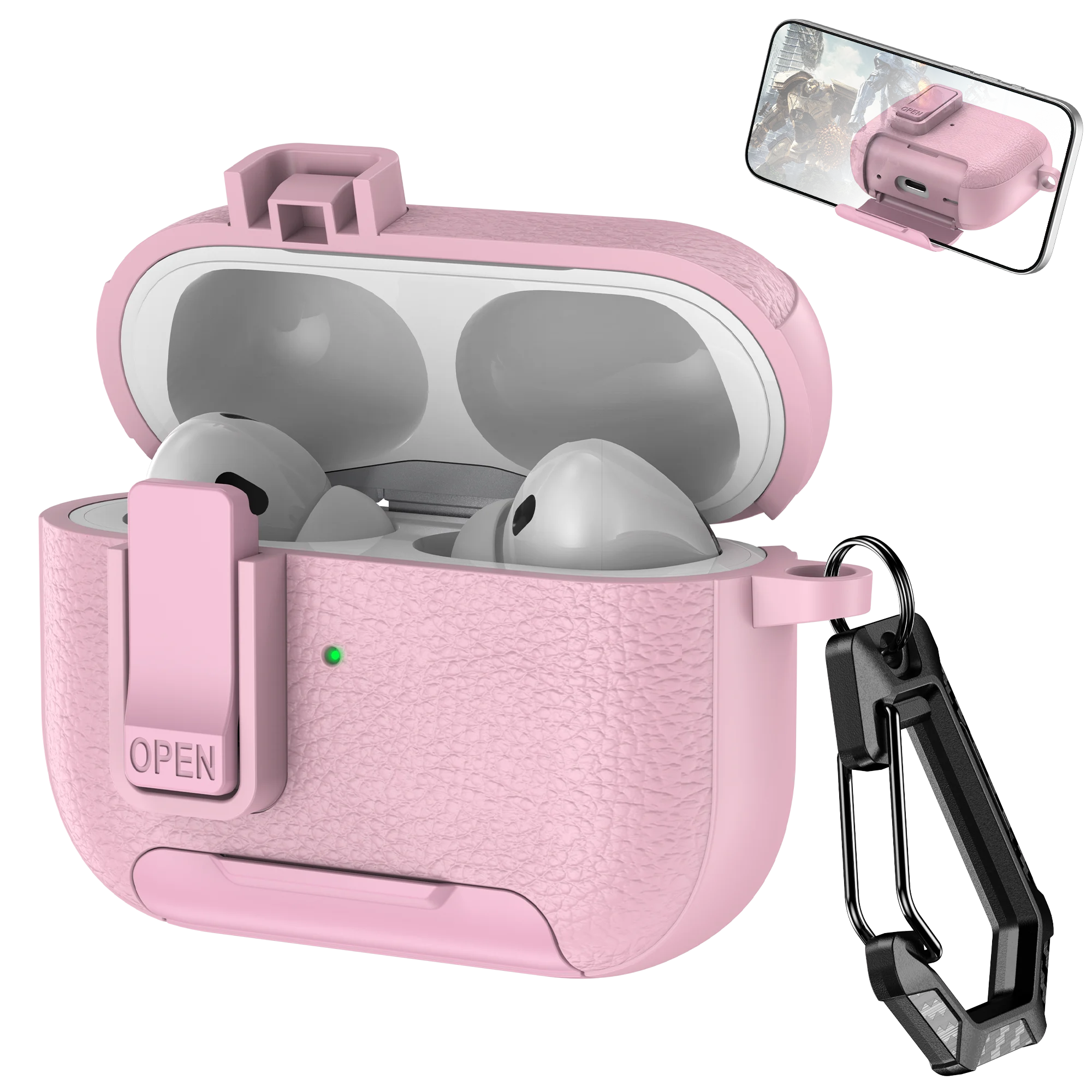 PureGuardCases Phone Stand Shockproof Case for AirPods